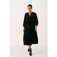 Ausgestelltes, gestuftes Midikleid