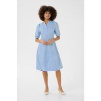 Lässiges Popeline Midikleid