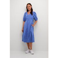 Lässiges Popeline Midikleid