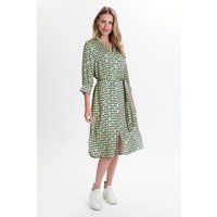Hemdkleid in Midi-Länge mit lockerer Passform