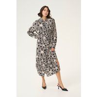 Kleid Loose fit black offwhite