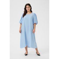 Fließendes A-Linien-Midikleid mit Ärmeln