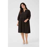 Schwarzes Midikleid mit 3/4 Ärmeln