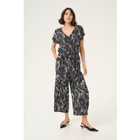 Overall Loose fit black offwhite