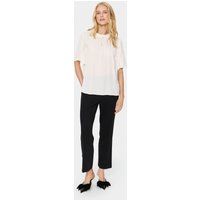 Kurzarm-Bluse Lockere Passform Ice white