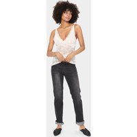 Jerseytop Gerade Passform Ice white