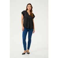 Ärmellose Bluse Loose fit Black