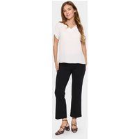 Kurzarm-Bluse Gerade Passform Ice white