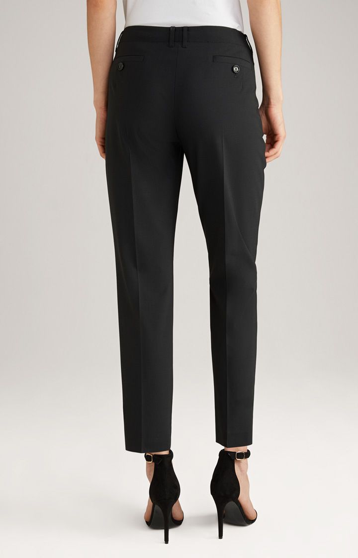 JOOP! Chino Hose aus Wollmischung in Schwarz, gerades Bein