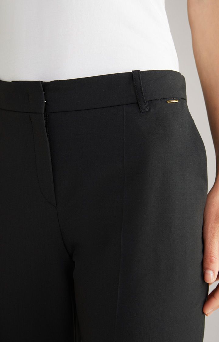 JOOP! Chino Hose aus Wollmischung in Schwarz, gerades Bein