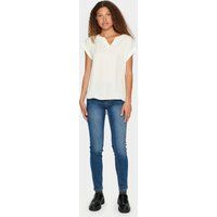 Ärmellose Bluse Classic fit Ice white