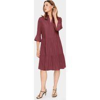 Kleid Lockere Passform Burgundy burgundy