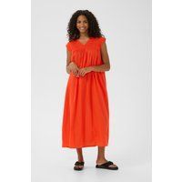 Ärmelloses A-Linien-Midikleid