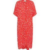 Kleid Casual fit Nature/Red Flower Print multicolour