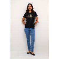 T-shirt Regular fit Black - Copper Text Print black
