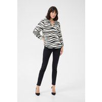 Kurzarm-Bluse Regular fit Chalk/Black Animal animal