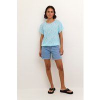 Ärmellose Bluse Loose fit Blue Atoll Petit Fleur floral