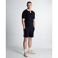 Marineblaue Baumwoll-Jersey-Sweatshorts