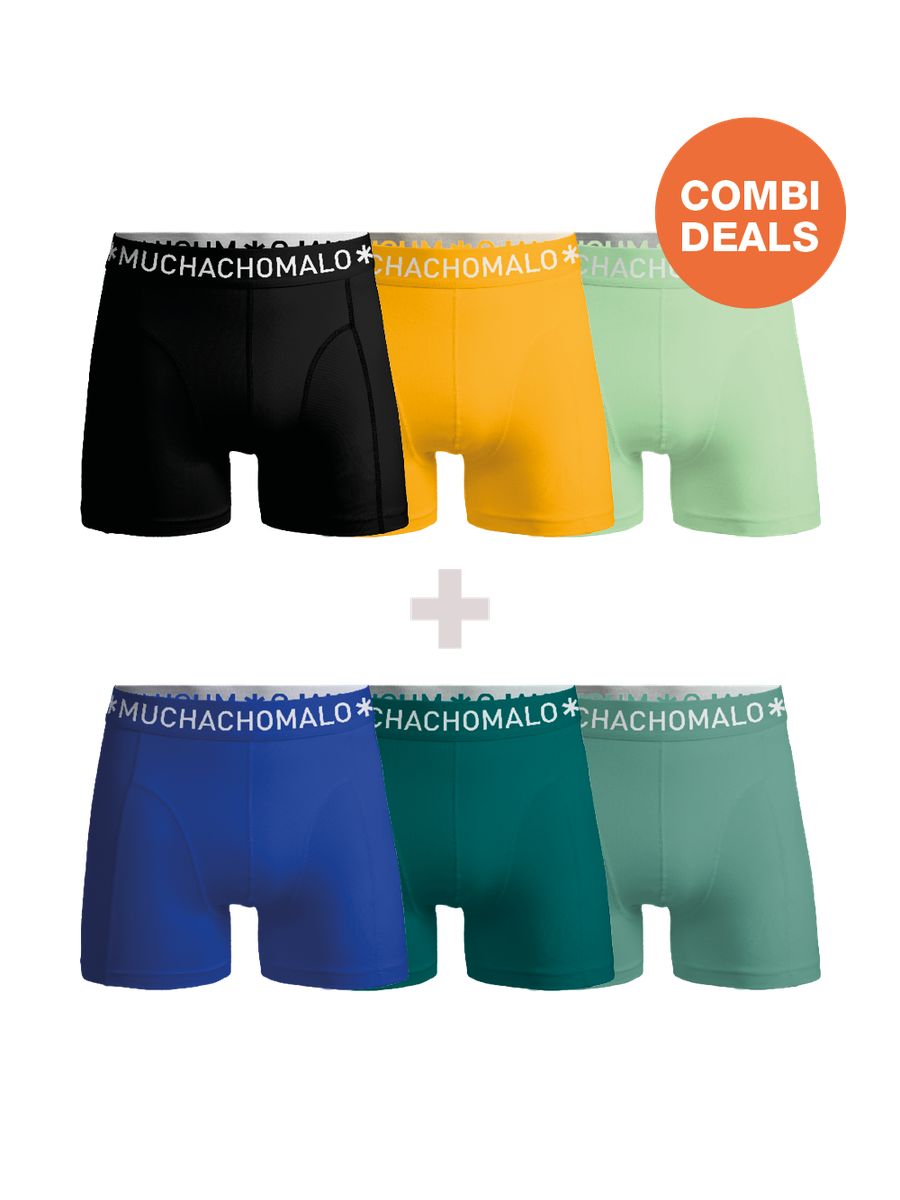 Herren Boxershorts 6er Pack Combi Deal