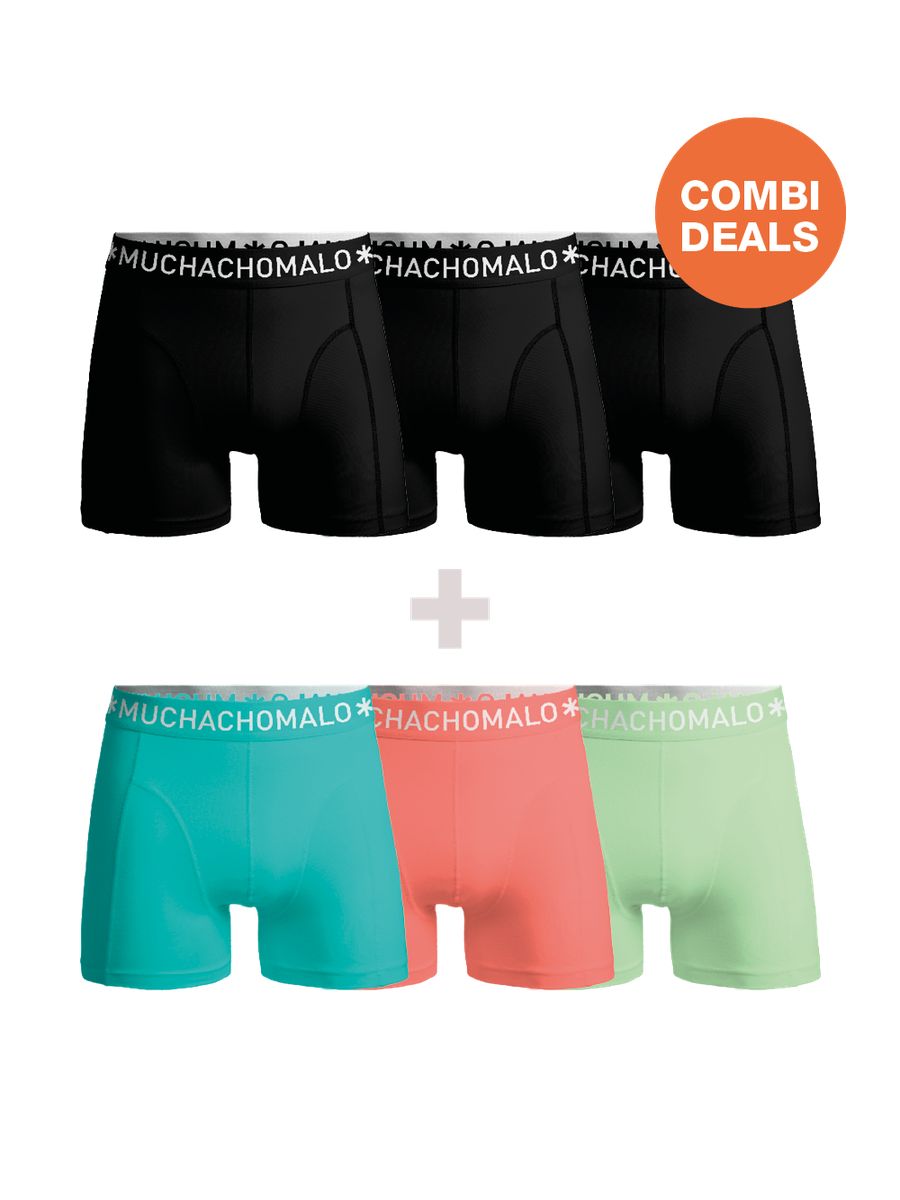 Herren Boxershorts 6er Pack Combi Deal