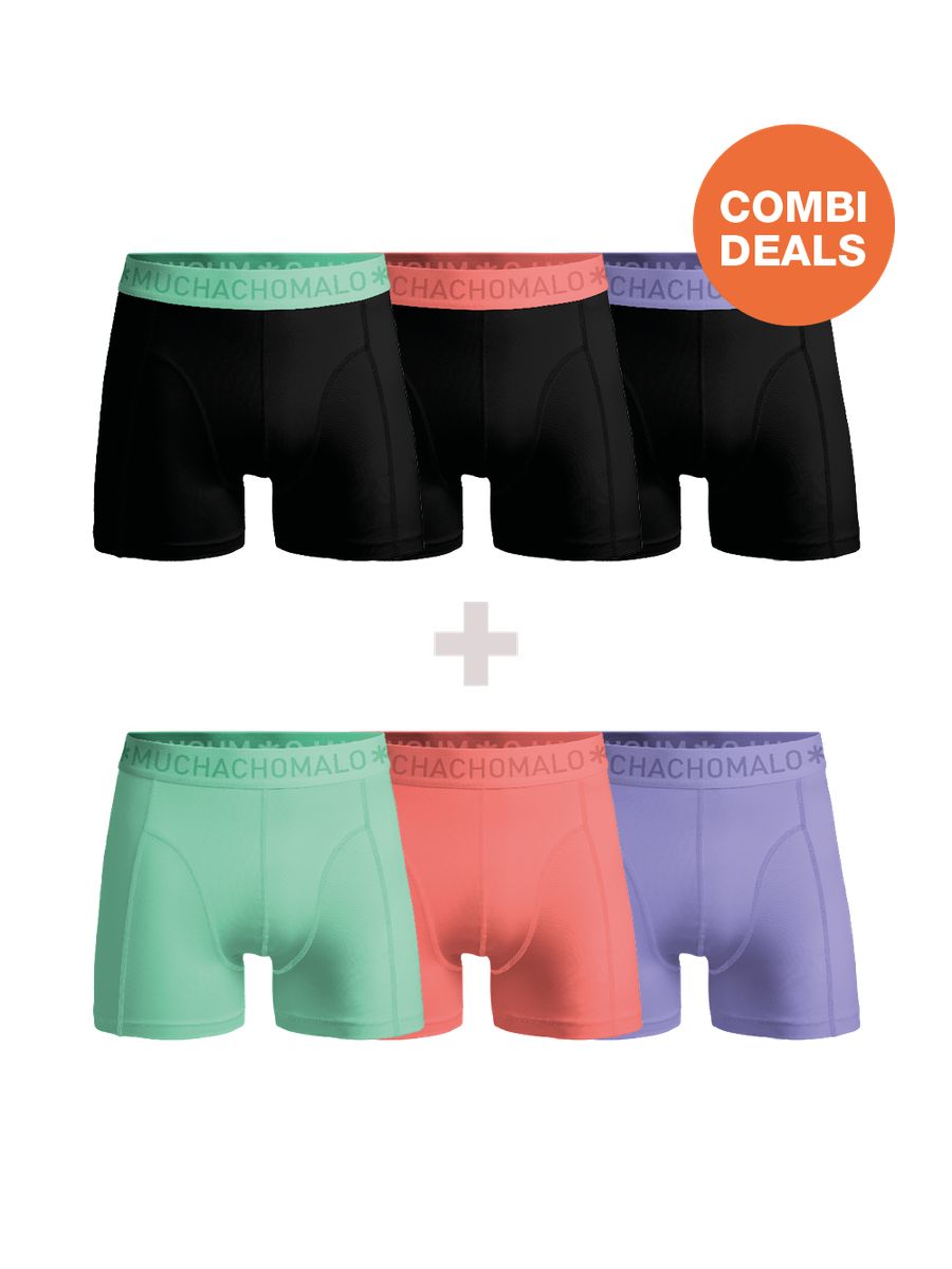 Herren Boxershorts 6er Pack Combi Deal