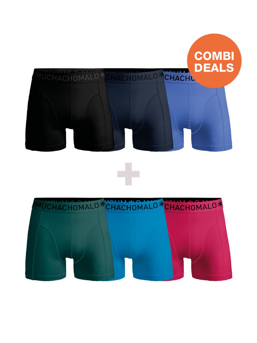 Herren Boxershorts 6er Pack Combi Deal