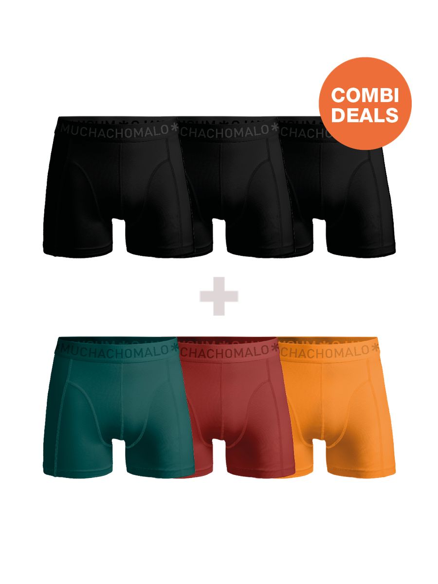 Herren Boxershorts 6er Pack Combi Deal