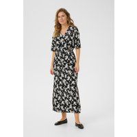 Jerseykleid Loose fit Black, Chalk Flower Print black offwhite