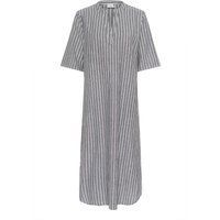 Kleid Casual fit Black Melange/White Stripe black offwhite