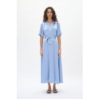 Elegantes Wickel-Midikleid mit Gürtel