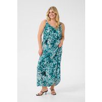 Kleid A-shape Teal Leopard Print teal