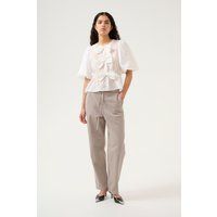 Lockere graue Utility Jeans