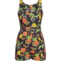 Vintage Jumpsuit mit tropischem Print