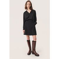 Langarm-Bluse Gerade Passform Blac