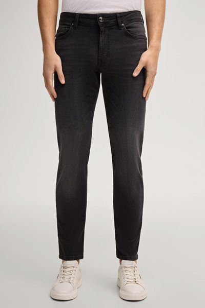 Joop! Fortres Jeans in gewaschenem Schwarz, schmale Passform, Baumwoll-Stretch