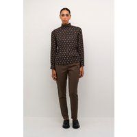 Langarm-Bluse Regular fit Black_Rosa Flowers floral