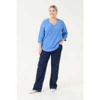 Locker geschnittene 3/4-Arm Bluse