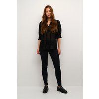 Langarm-Bluse Relaxed fit Blac