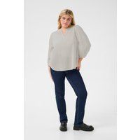 Baumwollbluse mit normaler Passform