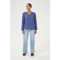 Langarm-Bluse Regular fit Blue Indigo