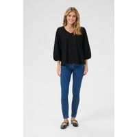 Langarm-Bluse Regular fit Black Deep CC. black