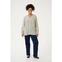 Gestreifte Langarm-Bluse mit Relaxed Fit