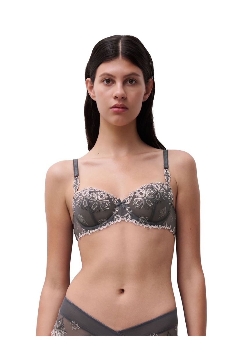 Bestickter Balconette-BH mit Spitzendetail