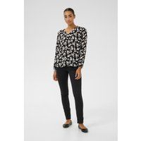 Langärmlige Bluse mit Blumenmuster