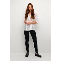 Bluse mit floraler Spitze in Relaxed Fit