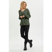 Langarm-Bluse Regular fit Grape Leaf green