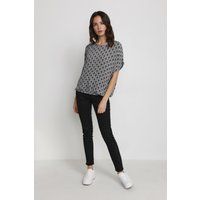 Bluse mit geometrischem Druck und lockerer Passform