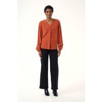 Langarm-Bluse Regular fit Picante orange