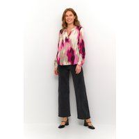 Langarm-Bluse Regular fit Pink Abstract Print pink
