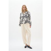 Bluse mit Blumendruck in Relaxed Fit